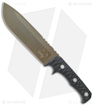 Wander Tactical Dimorphodon Fixed Blade Knife Black Micarta (8.5" FDE) 3 Wander Tactical Dimorphodon Fixed Blade Knife Black Micarta (8.5" FDE)