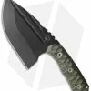 Wander Tactical Triceratops XL Fixed Blade Knife Green Micarta (5.5" Black D2)