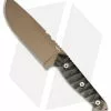 Wander Tactical Megalodon 1.0 Fixed Blade Knife Black Micarta (5.625" FDE) -Avokelavavat Sales Store Wander Tactical Megalodon black micarta FDE BHQ 65472 er