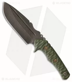 Wander Tactical Uro Tac Fixed Blade Knife Green Micarta (5.625" Raw)