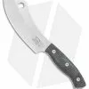 White River Knife & Tool White River Camp Cleaver Fixed Blade Knife Black Burlap Micarta (5.5"Stonewash)