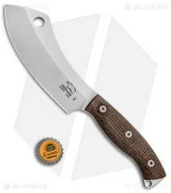 White River Knife & Tool White River Camp Cleaver Fixed Blade Knife Natural Burlap Micarta (5.5" SW) -Avokelavavat Sales Store White River Camp Cleaver Natural Burlap Micarta SW WRCC55 BNA BHQ 113021 jr bottlecap