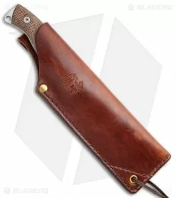 White River Knife & Tool White River Camp Cleaver Fixed Blade Knife Natural Burlap Micarta (5.5" SW) -Avokelavavat Sales Store White River Camp Cleaver Natural Burlap Micarta SW WRCC55 BNA BHQ 113021 jr sheath