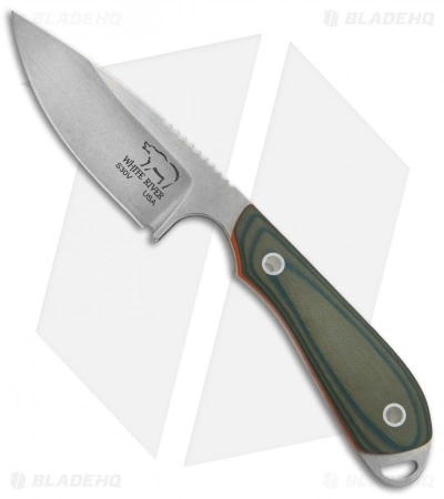 White River Knife & Tool White River Knives Caper Fixed Blade Knife Green/Orange G-10 (3" Stonewash) 3 White River Knife & Tool White River Knives Caper Fixed Blade Knife Green/Orange G-10 (3" Stonewash)