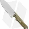 White River Knife & Tool White River FC5 Firecraft Fixed Blade Knife OD Green Micarta (5" Stonewash)