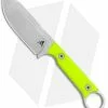 White River Knife & Tool White River Firecraft 3.5 Pro Fixed Blade Knife Neon Green G-10 (3.5" Stonewash)