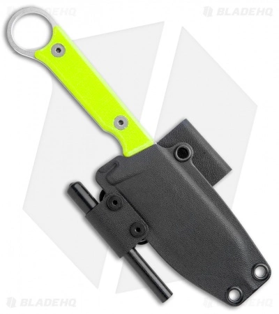 White River Knife & Tool White River Firecraft 3.5 Pro Fixed Blade Knife Neon Green G-10 (3.5" Stonewash) 5 White River Knife & Tool White River Firecraft 3.5 Pro Fixed Blade Knife Neon Green G-10 (3.5" Stonewash) - Image 3