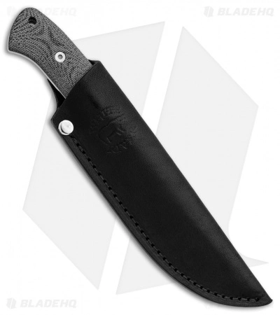 White River Knife & Tool White River Hunter Fixed Blade Knife Black Canvas Micarta (3.5" Polish) 5 White River Knife & Tool White River Hunter Fixed Blade Knife Black Canvas Micarta (3.5" Polish) - Image 3