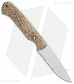 White River Knife & Tool White River Hunter Fixed Blade Knife Natural Burlap Micarta (3.5" Polish) -Avokelavavat Sales Store White River Hunter Natural Burlap Micarta Polish BHQ 110672 jr spine