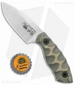 White River Knife & Tool White River Knives GTI 3 Fixed Blade Knife OD Green/Black Micarta (3" SW) -Avokelavavat Sales Store White River Knives GTI 3 Fixed Blade OD Green Black Micarta SW BHQ 140635 jr bottlecap