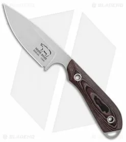 White River M1 Caper Fixed Blade Knife Black/Red Richlite (3.1" Stonewash)