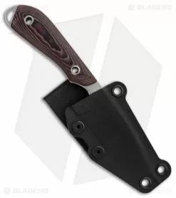 White River M1 Caper Fixed Blade Knife Black/Red Richlite (3.1" Stonewash) -Avokelavavat Sales Store White River Knives M1 Caper Black Red Richlite SW BHQ 85355 er sheath