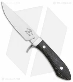 White River Knife & Tool White River Knives Sendero Classic Knife Black Burlap Micarta