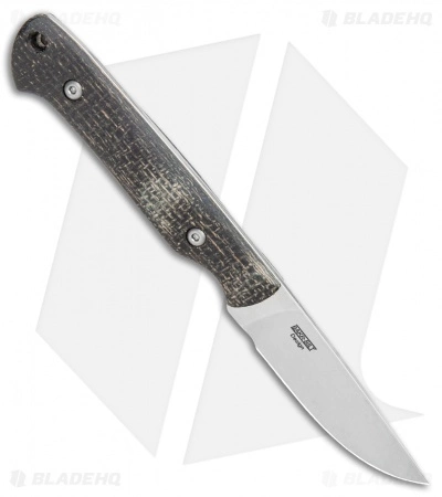 White River Knife & Tool White River Knives Small Game Fixed Blade Knife Black/Burlap Micarta (3" Satin) 4 White River Knife & Tool White River Knives Small Game Fixed Blade Knife Black/Burlap Micarta (3" Satin) - Image 2