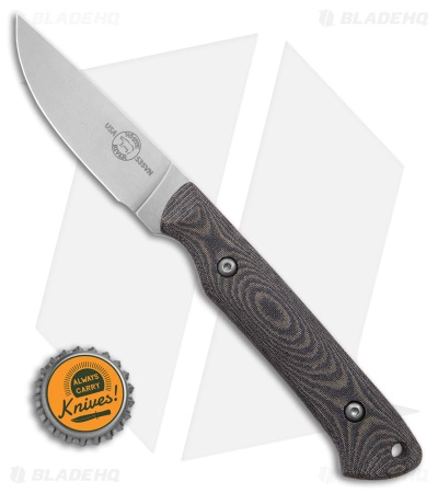 White River Knife & Tool White River Knives Small Game Fixed Blade Knife Black/OD Micarta (3" Stonewash) 6 White River Knife & Tool White River Knives Small Game Fixed Blade Knife Black/OD Micarta (3" Stonewash) - Image 4