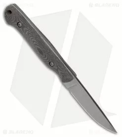 White River Knife & Tool White River Knives Small Game Fixed Blade Knife Black/OD Micarta (3" Stonewash) 7 White River Knife & Tool White River Knives Small Game Fixed Blade Knife Black/OD Micarta (3" Stonewash) -Avokelavavat Sales Store White River Knives Small Game FBK Black OD Micarta 3in SW BHQ 140633 td spine