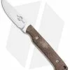 White River Knife & Tool White River Small Game Fixed Blade Knife Natural Burlap Micarta (3" Satin)