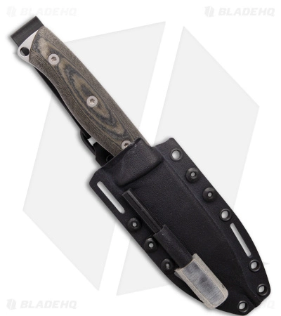 White River Knife & Tool White River Ursus 45 Fixed Blade Knife Black/OD Green Linen Micarta (4.5" SW) 5 White River Knife & Tool White River Ursus 45 Fixed Blade Knife Black/OD Green Linen Micarta (4.5" SW) - Image 3