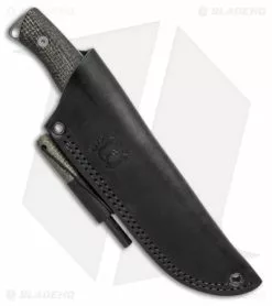 White River Knife & Tool White River Ursus 45 Fixed Blade Knife Black Burlap Micarta (4.5" Stonewash) -Avokelavavat Sales Store White River Ursus 45 Fixed Blade Knife Natural Burlap Micarta 4.5in SW WRUR45 BNA BHQ 114009 LS Sheath