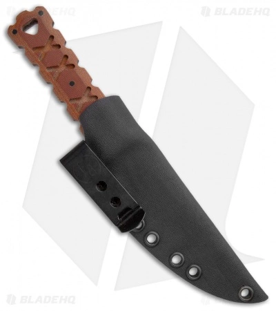Williams Blade Design HZK Fixed Blade Knife Burlap Micarta (4.25" Black) HZK-003 5 Williams Blade Design HZK Fixed Blade Knife Burlap Micarta (4.25" Black) HZK-003 - Image 3