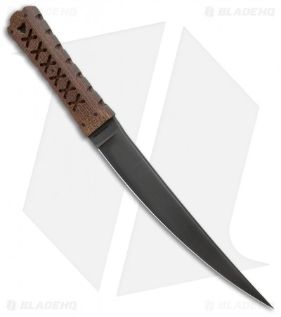 Williams Blade Design HZO Fixed Blade Knife Burlap Micarta (9" Black) HZO-002 4 Williams Blade Design HZO Fixed Blade Knife Burlap Micarta (9" Black) HZO-002 - Image 2