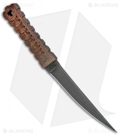 Williams Blade Design HZT Fixed Blade Knife Burlap Micarta (6.5" Black) HZT-002 4 Williams Blade Design HZT Fixed Blade Knife Burlap Micarta (6.5" Black) HZT-002 - Image 2