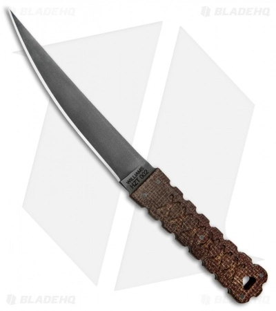 Williams Blade Design HZT Fixed Blade Knife Burlap Micarta (6.5" Black) HZT-002 3 Williams Blade Design HZT Fixed Blade Knife Burlap Micarta (6.5" Black) HZT-002