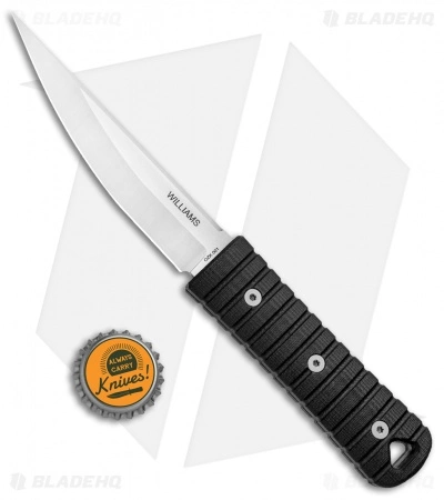 Williams Blade Design OZK 001 Fixed Blade Knife Black G-10 (4.5" Satin) 6 Williams Blade Design OZK 001 Fixed Blade Knife Black G-10 (4.5" Satin) - Image 4