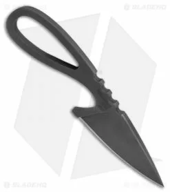 Williams Blade Design Sgian Dubh Neck Knife Fixed Blade (2.5" Black) SDN-004 -Avokelavavat Sales Store Williams Blade Design Sgian Dubh Neck Knife Fixed Blade 2.5 Black SDN 004 BHQ 118354 LS Spine