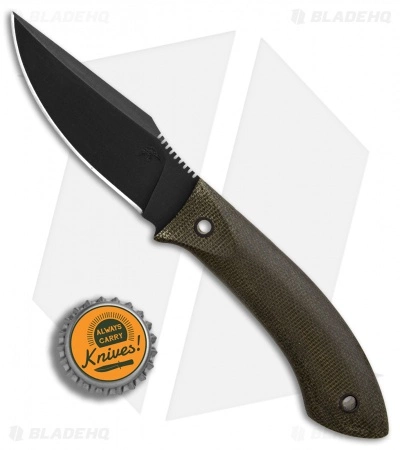 Winkler Knives Everycarry Fixed Blade Knife Green Micarta (3.25" Black) 6 Winkler Knives Everycarry Fixed Blade Knife Green Micarta (3.25" Black) - Image 4