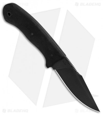Winkler Knives Jaeger Fixed Blade Knife Black Rubber (3.75" Black) 4 Winkler Knives Jaeger Fixed Blade Knife Black Rubber (3.75" Black) - Image 2