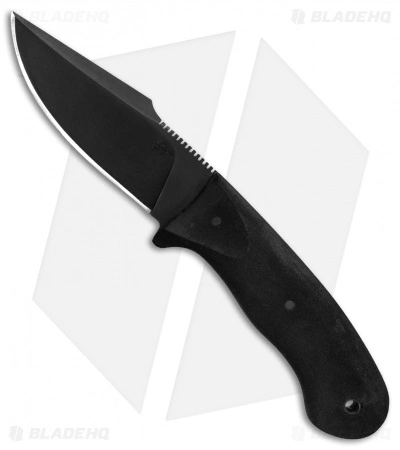 Winkler Knives Jaeger Fixed Blade Knife Black Rubber (3.75" Black) 3 Winkler Knives Jaeger Fixed Blade Knife Black Rubber (3.75" Black)