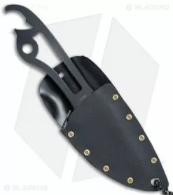 Winkler Knives Bottle Opener Neck Knife Fixed Blade (2.125" Black KG) -Avokelavavat Sales Store Winkler Knives WKII Bottle Opener Neck Knife Black KG BHQ 71254 jr sheath