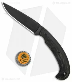 Winkler Knives Contingency Fixed Blade Knife Black Canvas Laminate (3.75" Black) -Avokelavavat Sales Store Winkler Knives WKII Contingency Black Micarta Black BHQ 68000 jr bottlecap