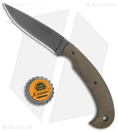 Winkler Knives Contingency Fixed Blade Knife Green Canvas Laminate (3.75" Black) 6 Winkler Knives Contingency Fixed Blade Knife Green Canvas Laminate (3.75" Black) - Image 4