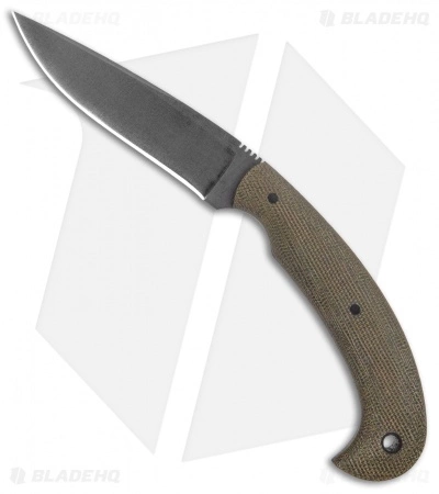 Winkler Knives Contingency Fixed Blade Knife Green Canvas Laminate (3.75" Black) 3 Winkler Knives Contingency Fixed Blade Knife Green Canvas Laminate (3.75" Black)