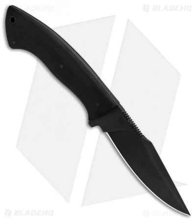 Winkler Knives Pathfinder Fixed Blade Knife Black Rubber (4.75" Black) 4 Winkler Knives Pathfinder Fixed Blade Knife Black Rubber (4.75" Black) - Image 2