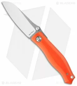 Alan Folts Knives Alan Folts Custom Standard Utility Folder Orange G-10 Knife (3.375" Two-Tone)