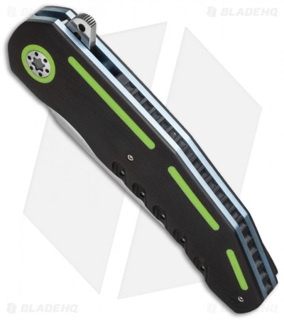 A2 Andre Thorburn/Van Heerden A3-3D Flipper Knife Black/Green G-10 (3.75" Satin) 4 A2 Andre Thorburn/Van Heerden A3-3D Flipper Knife Black/Green G-10 (3.75" Satin) - Image 2