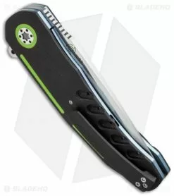 A2 Andre Thorburn/Van Heerden A3-3D Flipper Knife Black/Green G-10 (3.75" Satin) 7 A2 Andre Thorburn/Van Heerden A3-3D Flipper Knife Black/Green G-10 (3.75" Satin) -Avokelavavat Sales Store a2 a3 g10 green side cm