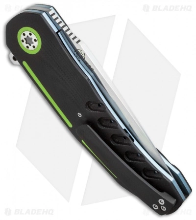 A2 Andre Thorburn/Van Heerden A3-3D Flipper Knife Black/Green G-10 (3.75" Satin) 5 A2 Andre Thorburn/Van Heerden A3-3D Flipper Knife Black/Green G-10 (3.75" Satin) - Image 3