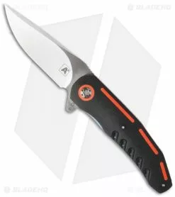 A2 Andre Thorburn/Van Heerden A3-3D Flipper Knife Black/Orange G10 (3.75" Satin)