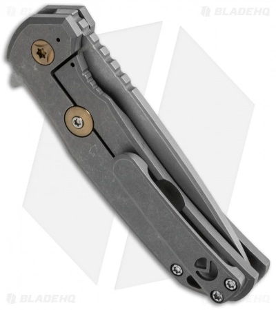 Aegis Knife Works Mini Xiphos Frame Lock Flipper Titanium (3" Stonewash) 5 Aegis Knife Works Mini Xiphos Frame Lock Flipper Titanium (3" Stonewash) - Image 3