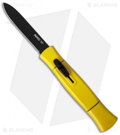 AKC 077 Concord OTF Automatic Knife Yellow (3.25" Black Flat) 3 AKC 077 Concord OTF Automatic Knife Yellow (3.25" Black Flat)