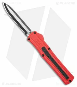 AKC F-20 D/A OTF Automatic Knife Red Aluminum (3.6" Two Tone)