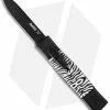AKC Minion Concord OTF Automatic Knife Zebra (2.3" Black Flat Grind) -Avokelavavat Sales Store akc mini concord zebra flat cm