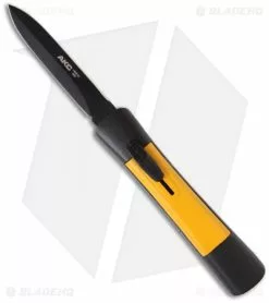 AKC Concord Dagger OTF Automatic Knife Black/Yellow (3.25" Black)
