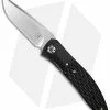 Andre Thorburn Custom L45 Flipper Liner Lock Knife Black G-10/CF (3.5" Satin) -Avokelavavat Sales Store andre e thorburn custom l 45f flipper