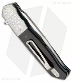 Andre Thorburn Custom L36 M Flipper Knife Black G10 (3.75" Hand Satin) -Avokelavavat Sales Store andre e thornburn custom model 16m side