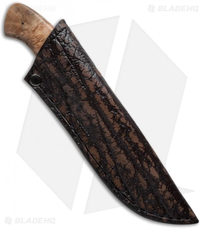 Arno Bernard Knives Zebra Fixed Blade Knife Maple Burl (4" Satin) 4 Arno Bernard Knives Zebra Fixed Blade Knife Maple Burl (4" Satin) - Image 2